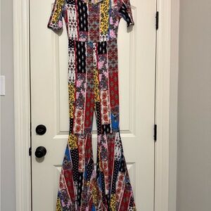 Ladies Colorful Patchwork Jumpsuit